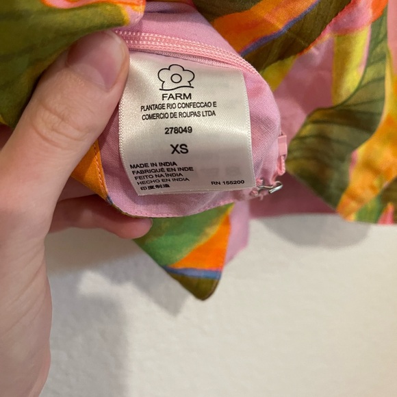 FARM Rio Multicolor Leaf Print Crop Top - Picture 5 of 6